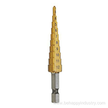 3PCS Inch Hex HSS Step Drill